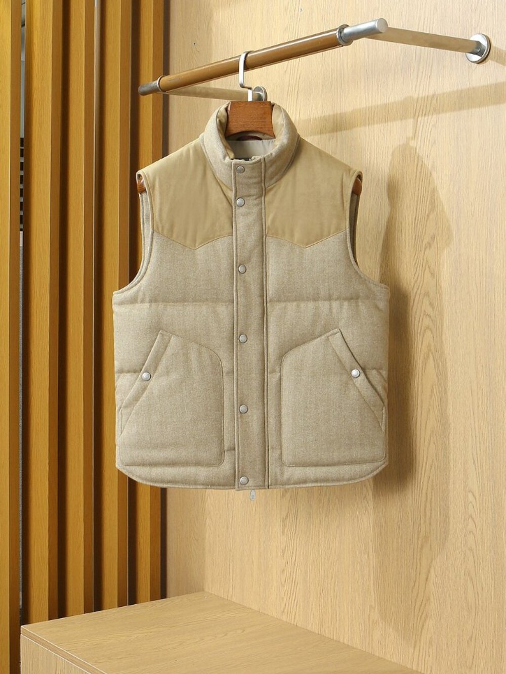 Brunello Cucinelli Paneled Stand-Collar Down Vest